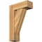 Ekena Millwork Traditional Block Rough Sawn Bracket w/ Offset Brace, Western Red Cedar, 8"W x 22"D x 34"H BKT0806X22X34TRA05RWR - alternate 1